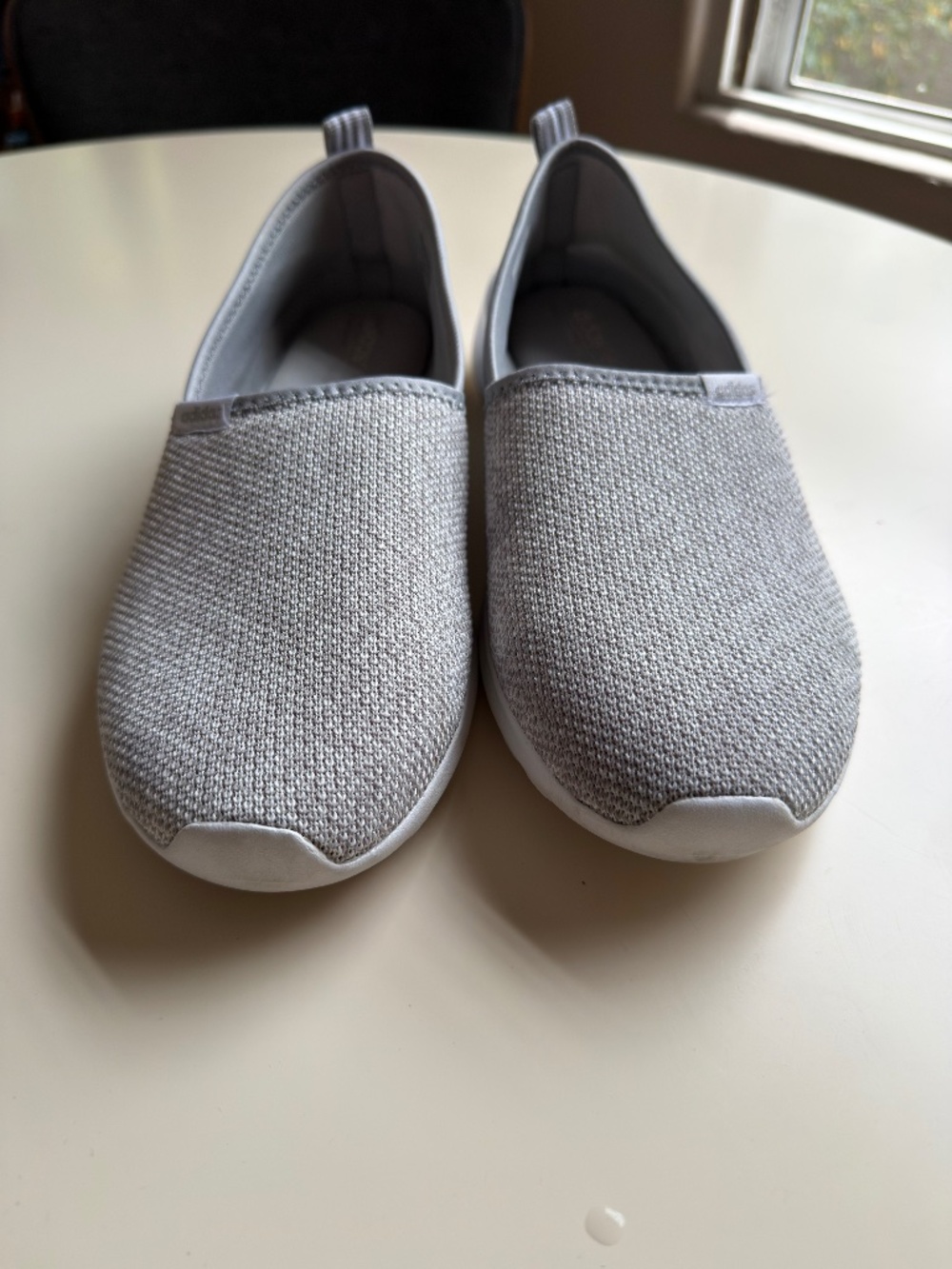 Adidas Neo Slip-on Light Gray & White Tennis Shoes – 9M women’s - Picture 2 of 11